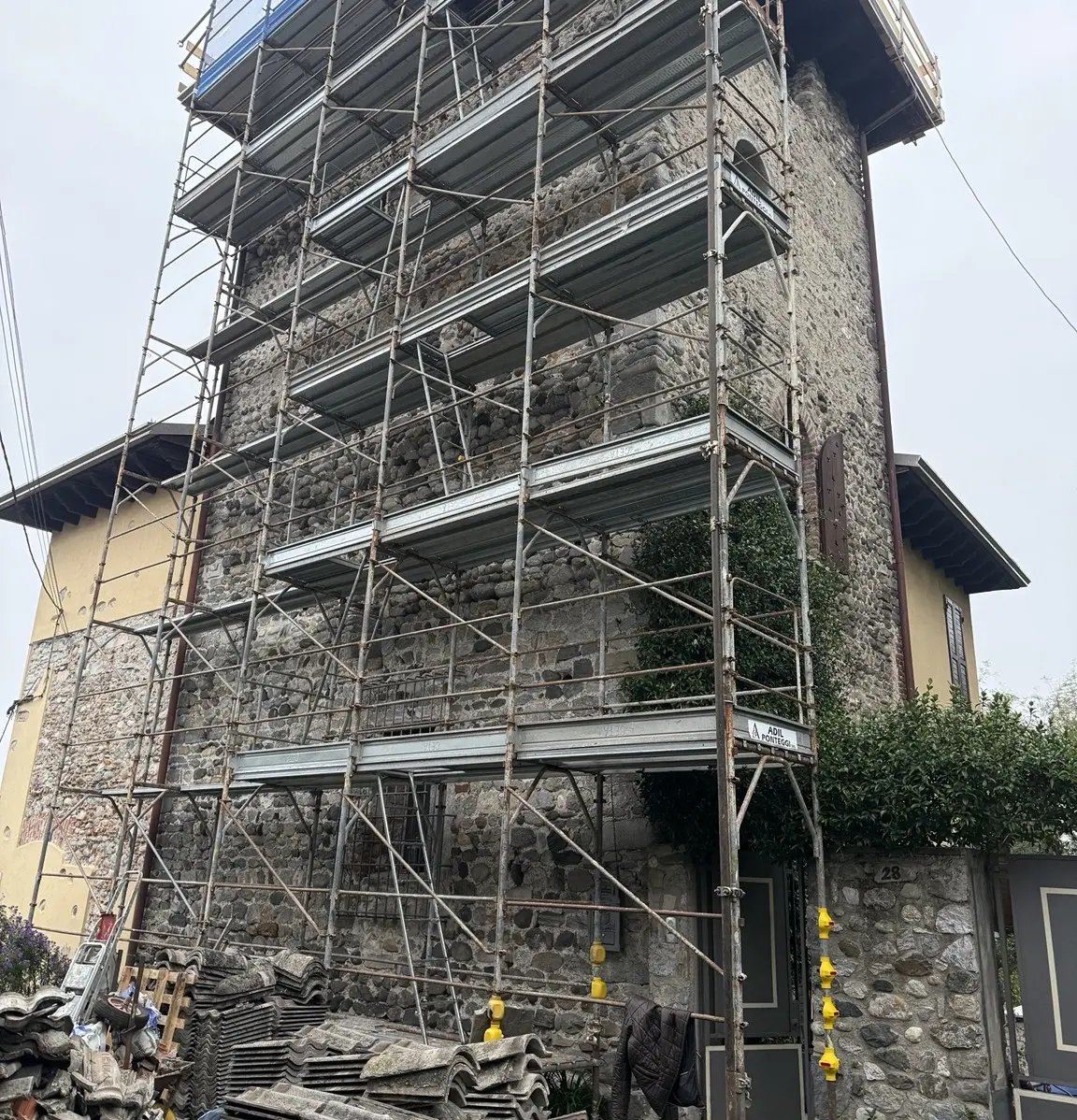 Edificio esistente oggetto di ristrutturazione